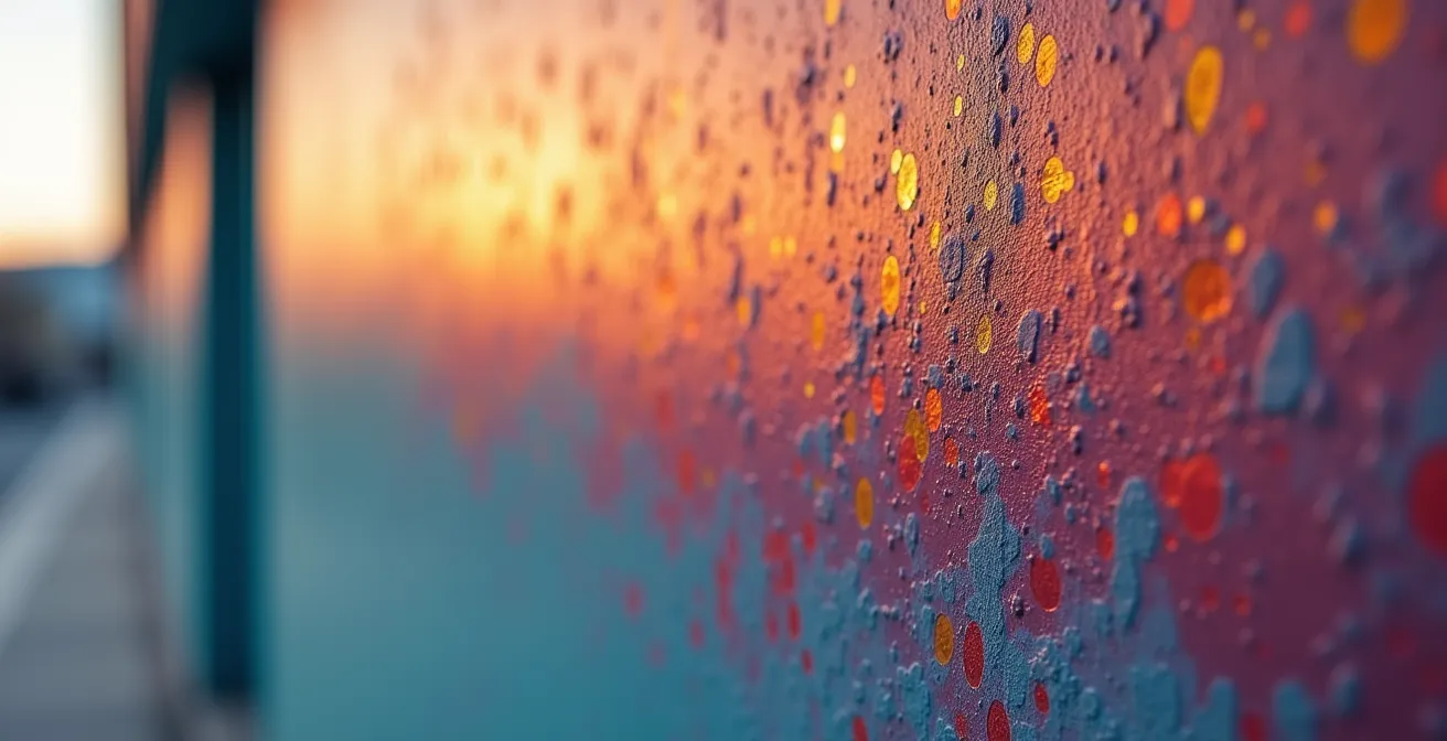 Analyse thermographique révélant les ponts thermiques d'une façade